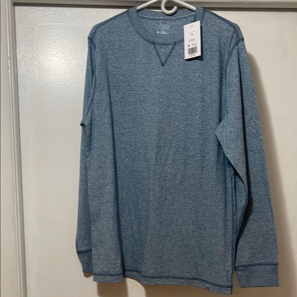 Ocean Coast long sleeve short, new  with tag, dusty cobalt color